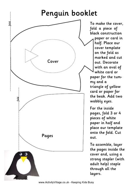 Penguin booklet template Penguin booklet template