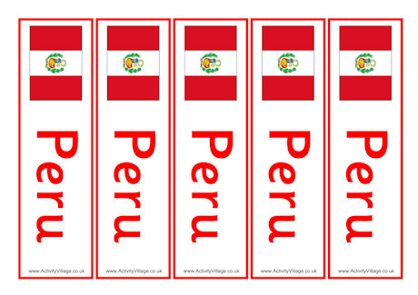 Peru bookmarks