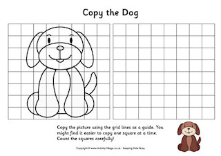 Pet Animal Grid Copy Puzzles