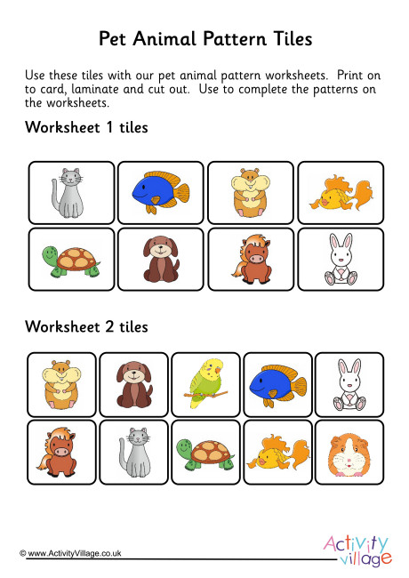 Pet Animal Patterns Tiles