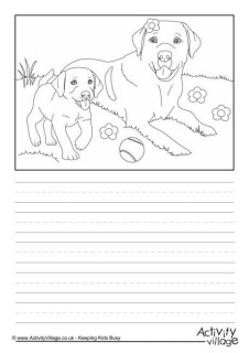Pet Animal Story Paper