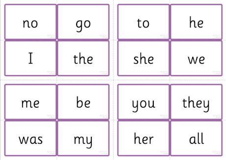 Phase Three tricky words - word cards