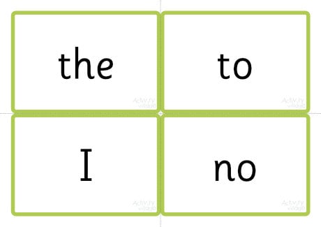 Phase Six word cards - high frequency words - Phase Two tricky words 