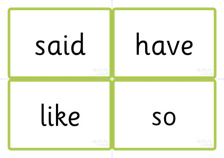 Phase Six word cards - high frequency words - Phase Four tricky words