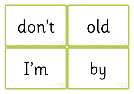 Phase Six word cards - high frequency words - Phase Five decodable words
