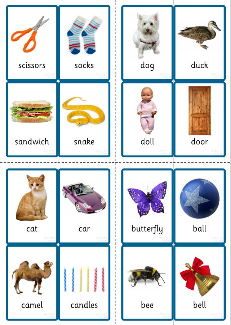 Phase One initial sounds snap cards 2