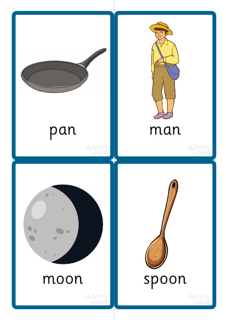 Phase One Rhyming Words Snap Pairs Game Phase One Rhyming Words Snap Pairs Game
