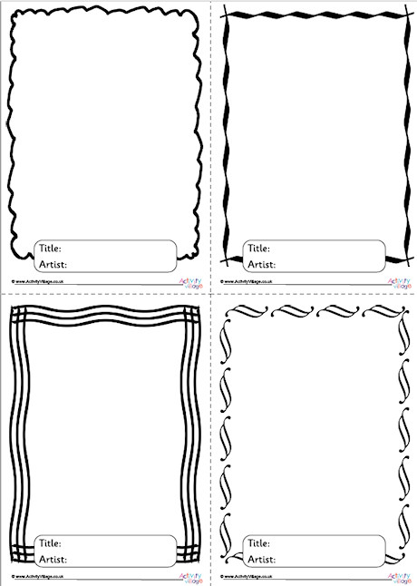 Picture Frames Pack 4 Picture Frames Pack 4