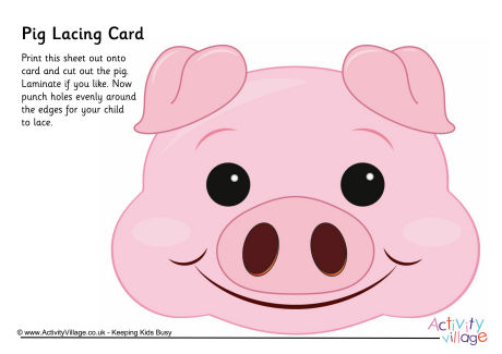 Pig lacing card 2