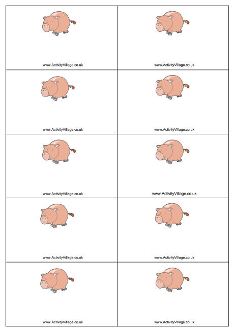 Pig name badges