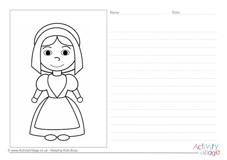 Pilgrim Girl Story Paper