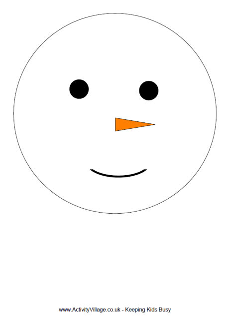 Pin the nose on the snowman face template Pin the nose on the snowman face template