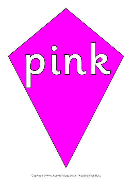 Pink kite poster