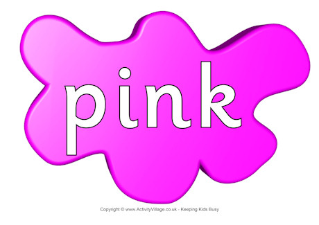 Pink poster splats