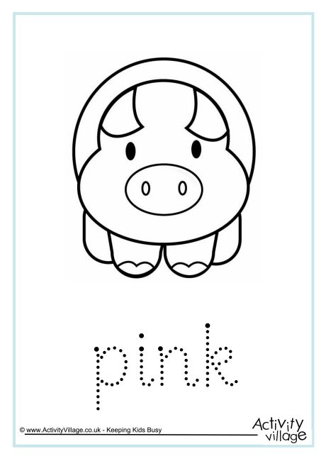 Pink Word Tracing