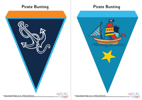 Pirate bunting - large Pirate bunting - large
