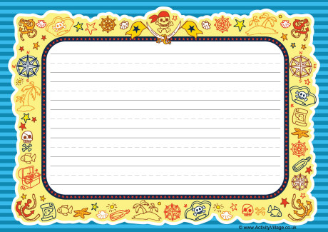 Pirate Doodle Frame - Landscape Pirate Doodle Frame - Landscape