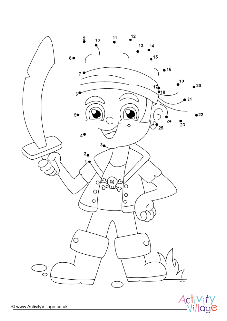 Pirate dot to dot 3