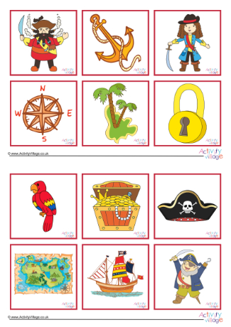 Pirate Game Cards 