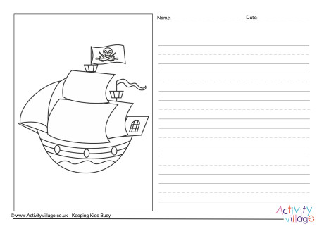 Pirate Ship Story Paper 3