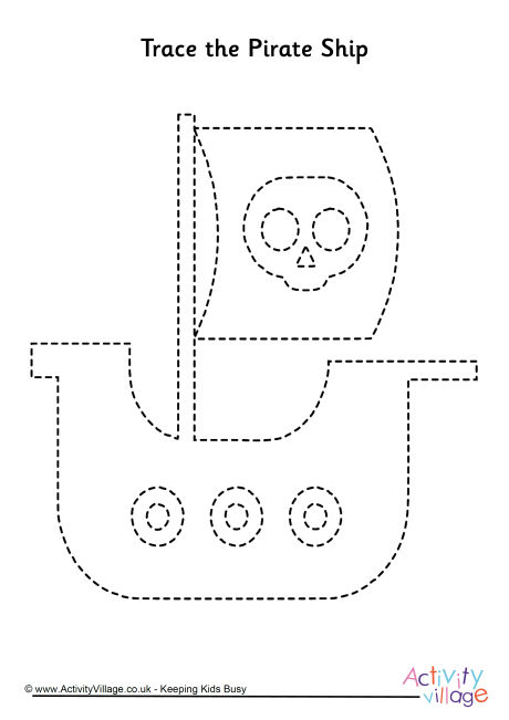 Pirate ship tracing page