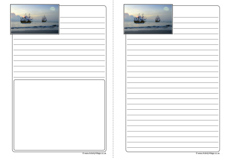 Pirate Ships Notebooking Pages