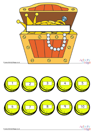 Pirate Treasure Counting Game Pirate Treasure Counting Game