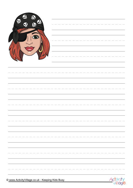 Pirate Writing Paper 2