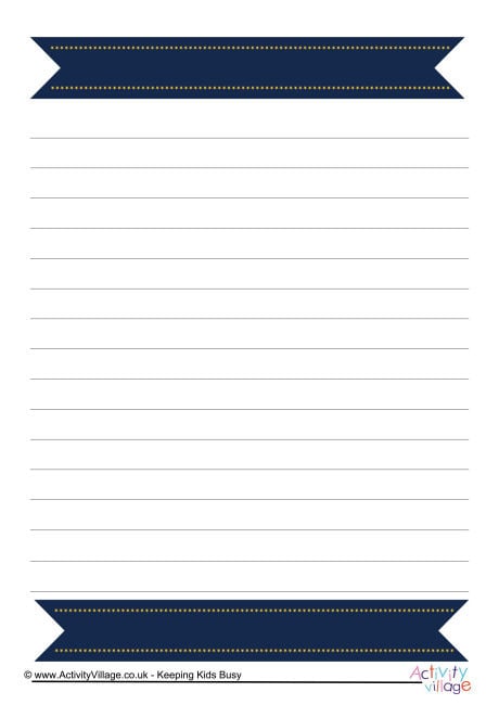 Pirate Writing Paper 6