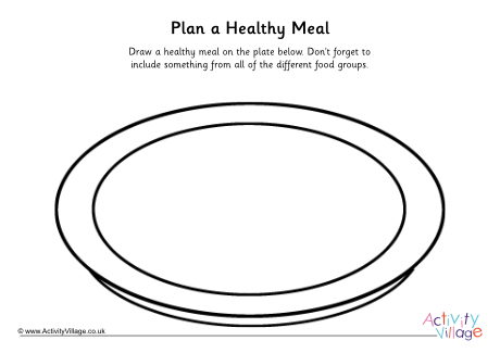 Plan a healthy meal activity