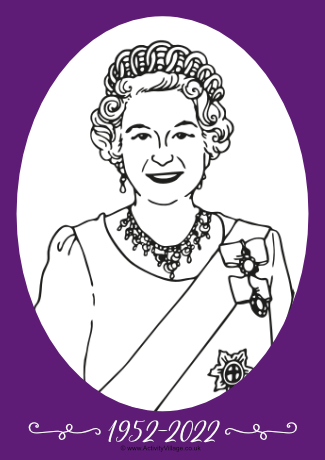 Platinum Jubilee colouring page 2
