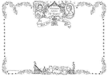 Platinum Jubilee frame - landscape