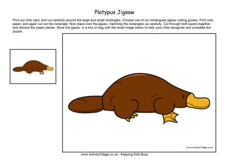 Platypus jigsaw Platypus jigsaw