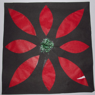 Poinsettia collage craft