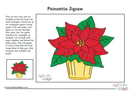 Poinsettia Jigsaw Poinsettia Jigsaw