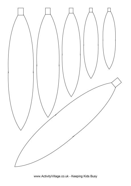 Pointed baubles template
