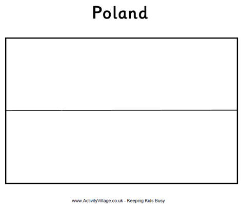 Polish Flag Colouring Page