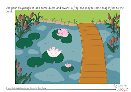 Pond Playdough Mat
