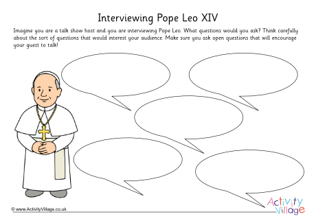 Pope Leo interview worksheet