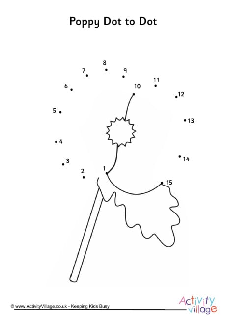 Poppy dot to dot