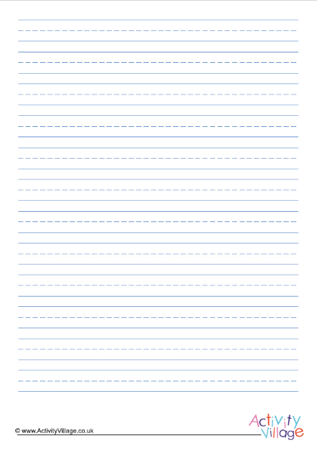 Portrait handwriting lines 1.4cm assorted colours