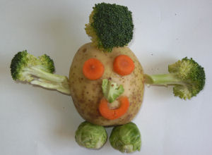Potato Man Vegetable Modelling