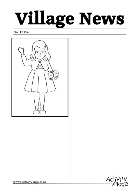 Princess Charlotte Newspaper Writing Prompt