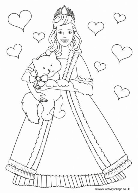 Princess Colouring Page 3