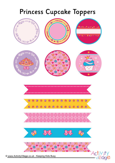 Princess Cupcake Toppers Princess Cupcake Toppers