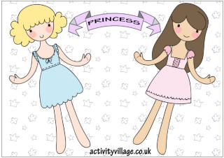 Princess paper dolls