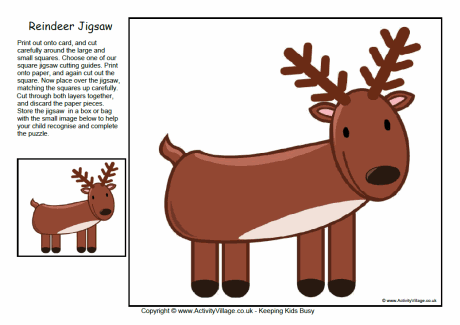 Reindeer jigsaw
