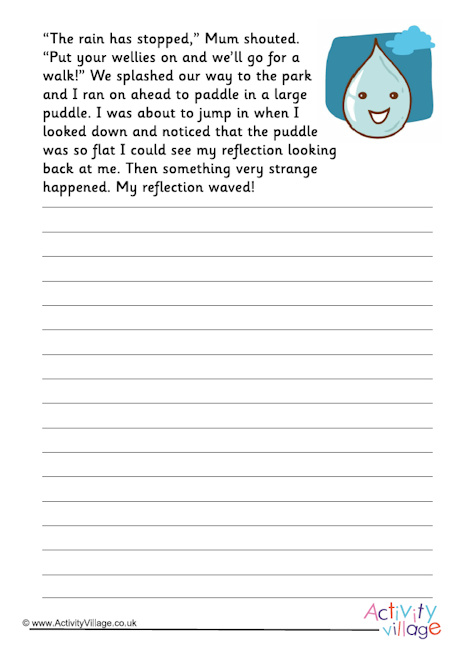 Puddle story starter