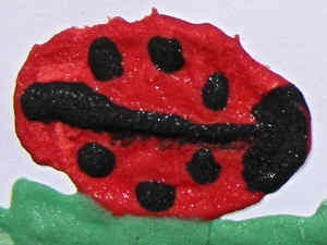 Puffy paint ladybird