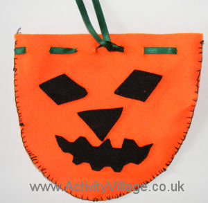 Pumpkin bag detail